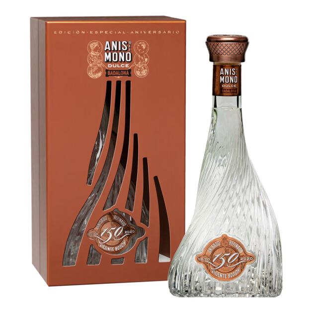 Anís del mono dulce 70cl 39º "150 aniversario" - con estuche