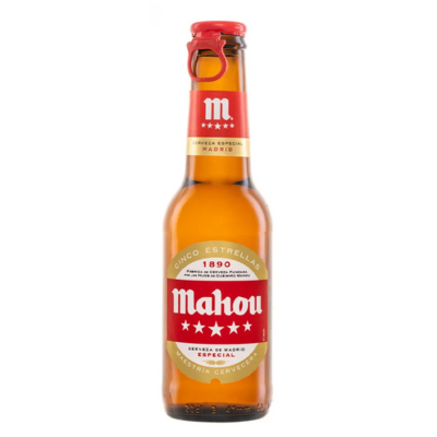 Mahou 5 Estrellas Mini Botellín 200 P-24