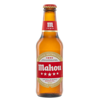 Mahou 5 Estrellas Botellín 250 P-24