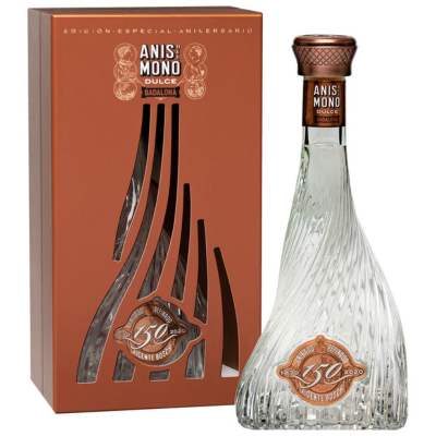 Anís del mono dulce 70cl 39º "150 aniversario" - con estuche
