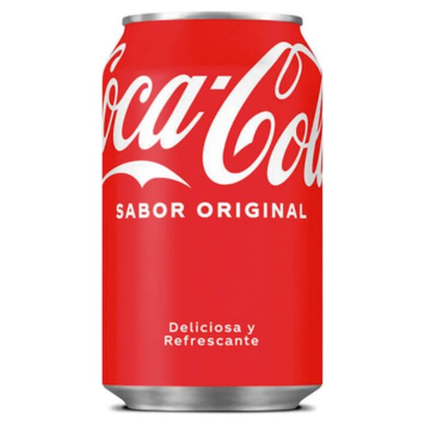 Coca-Cola Importada Normal con Sticker Lata 330 P-24