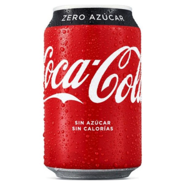 Coca-Cola Importada Zero con Sticker Lata 330 P-24